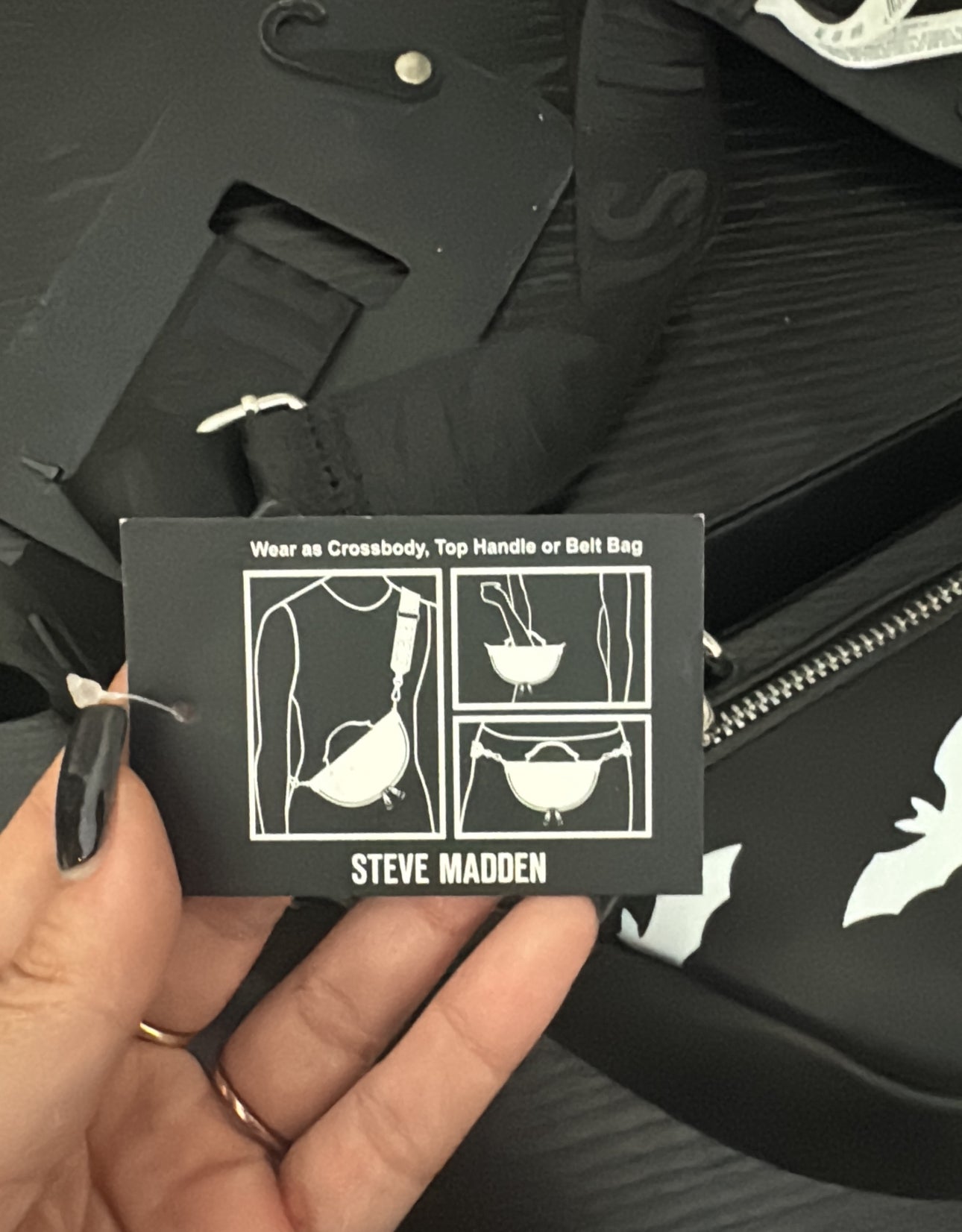 Steve Madden bat bag